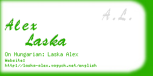 alex laska business card